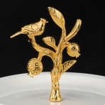 M-62028 (12) Фруктовница 2-х ярусная с Птичками, 26,5х26,5х32 см.