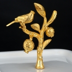 M-62031 (12) Фруктовница 2-х ярусная с Птичками, 24,5х24,5х32 см.