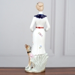 YW-00948/6 (24) Фарфоровая статуэтка "Девушка", 9,5х7х30 см.