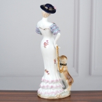 YW-00948/7 (24) Фарфоровая статуэтка "Девушка", 9,5х9,5х29,5см.