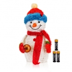 ST-1194 (4) Снеговик со снежком , холодно-белая подсветка, 35 светодиодов, 36*25*57см