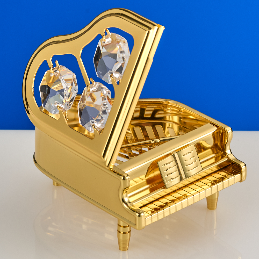 M-U-3239 (144) 4,5*6*5см. Рояль с 3 прозрачными хрусталиками