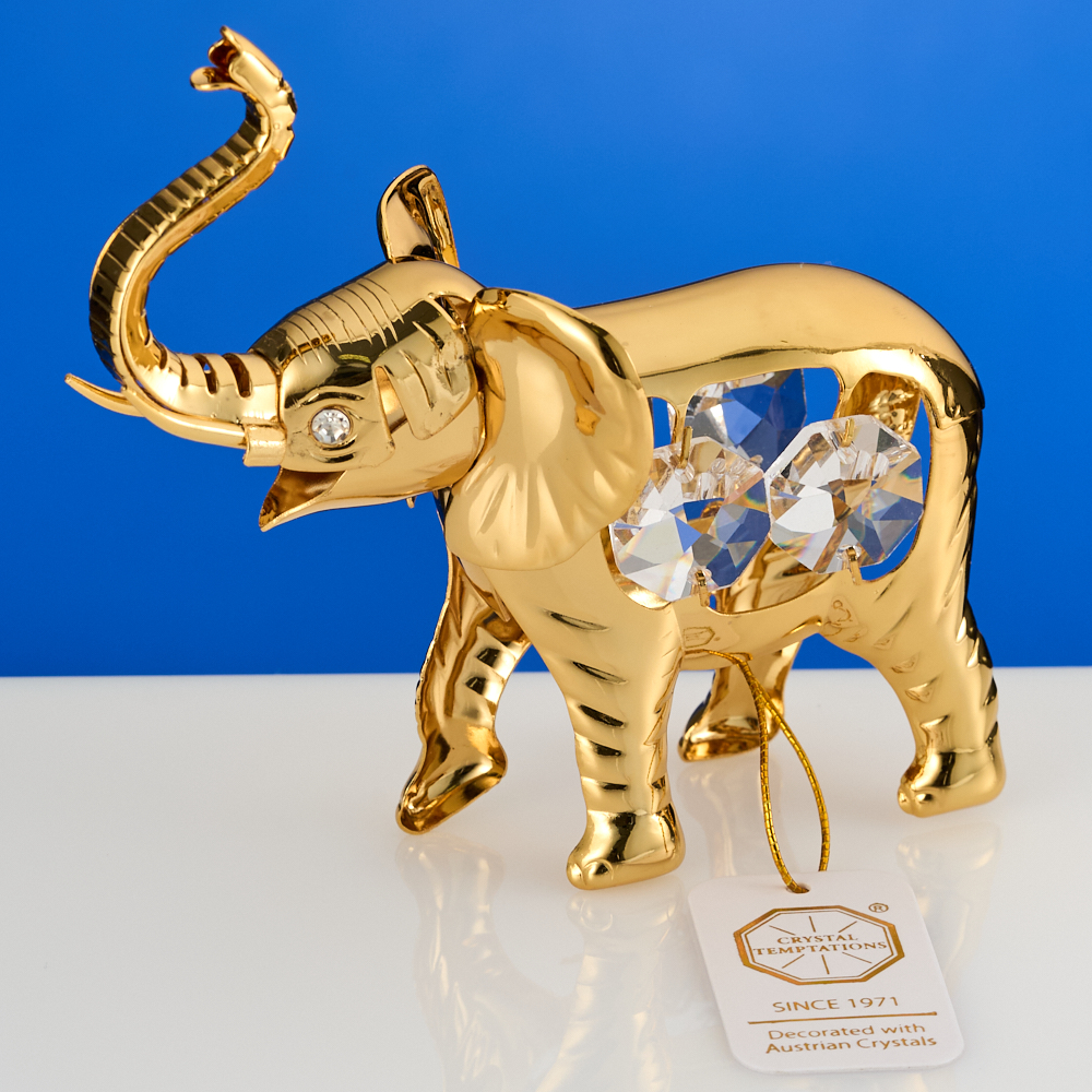 M-U-3614 (144) 9*4,5*7см. Слон большой с 4 хрусталиками