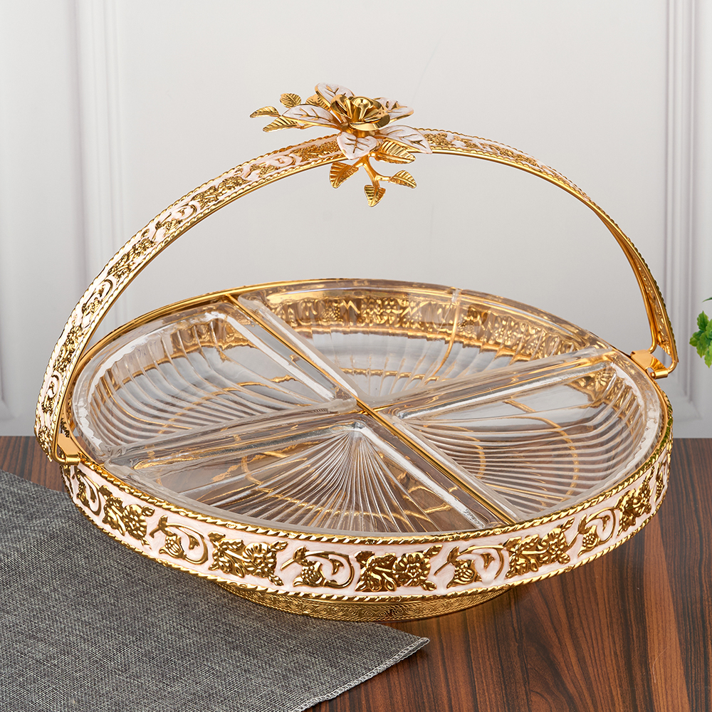 M-103127 (10) Менажница с ручкой, 34,5х34,5х28 см.