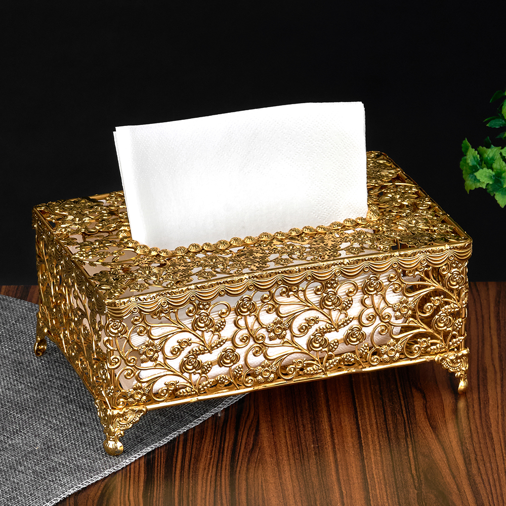 M-103121 (24) Коробка для салфеток, 24K Gold Color Plated, 22,5х13,5х10 см.