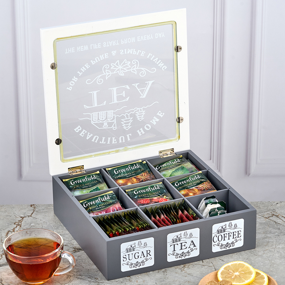 K-M-1001 (12) Органайзер для пакетиков чая, 26х26х8 см.