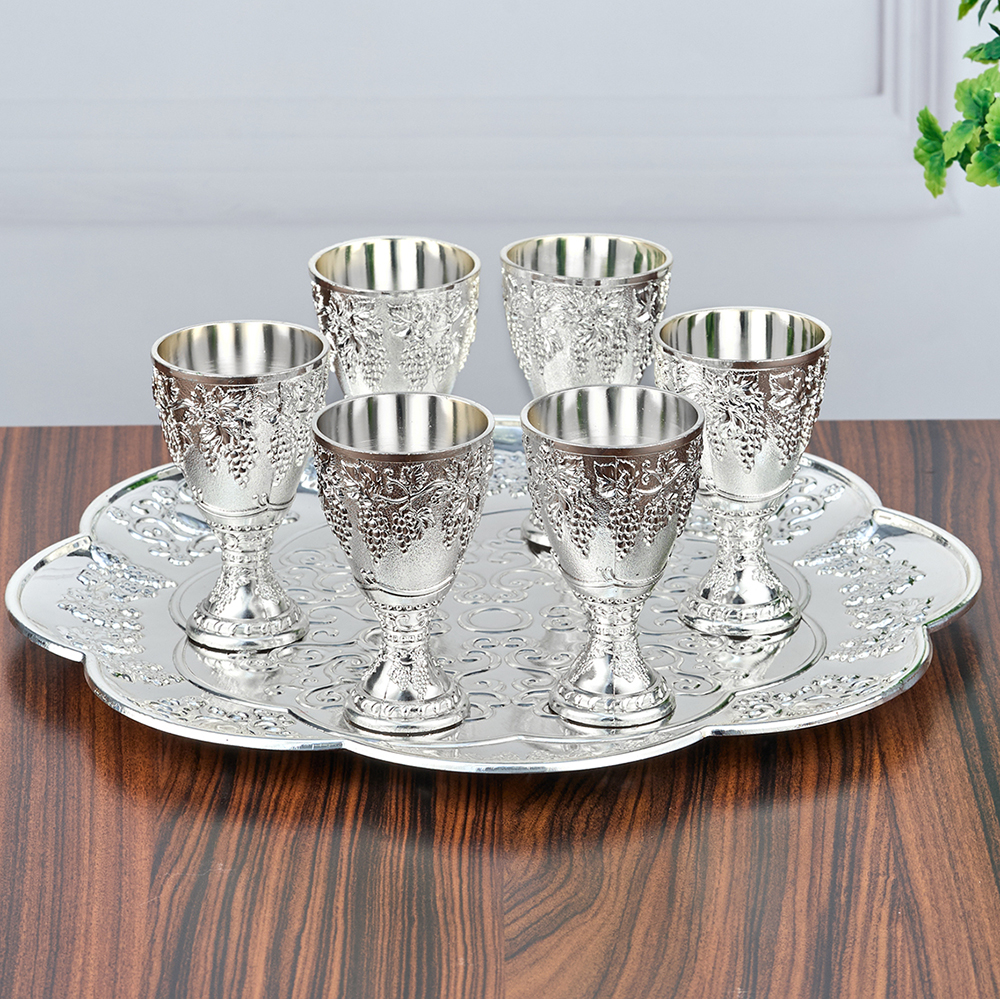 M-YW-5346 (30) Набор из 6 рюмок на подносе 