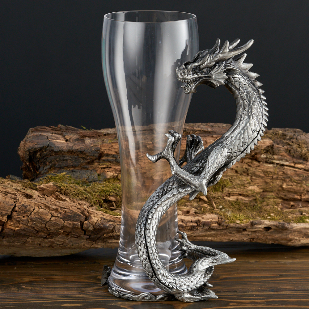 M-96306 (16) Бокал для пива "Дракон", 500 мл., 13х10х22,5 см.