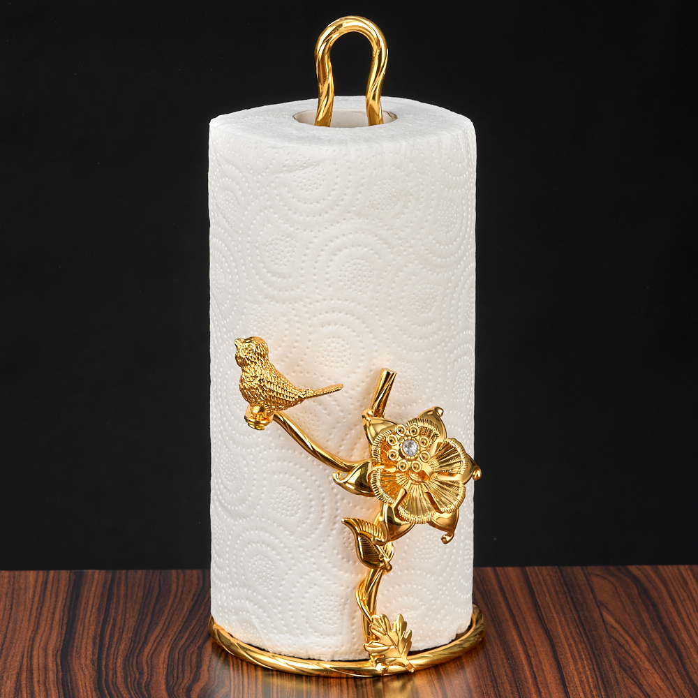 M-62004 (24) Держатель для бумажных полотенец с Птичками, 12х16х28 см.