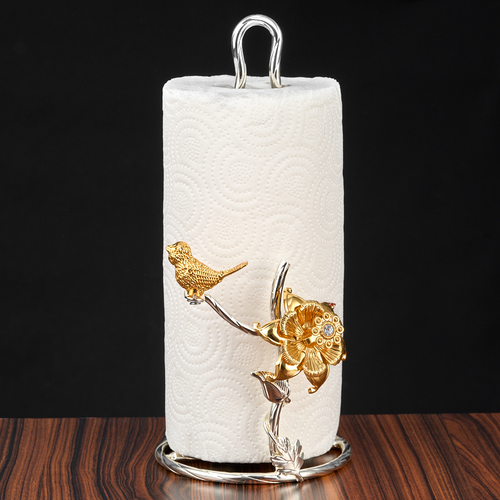 M-62005 (24) Держатель для бумажных полотенец с Птичками, 12х16х28 см.