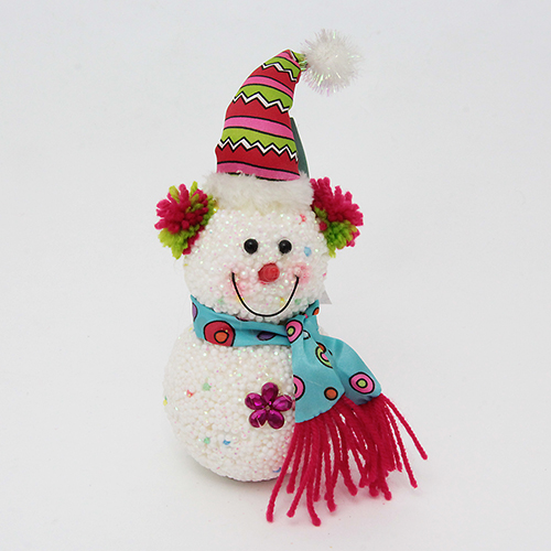 T08-119012 (144) 8*8*15см. Декоративный снеговик