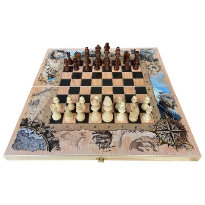FV-91067 Настольная игра 3 в 1 шахматы, шашки, нарды 